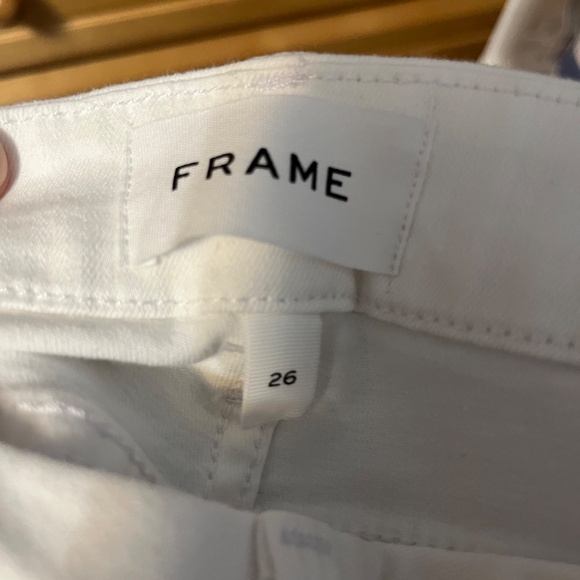 NWT Frame White Jeans - Crop Mini Boot - Picture 6 of 8